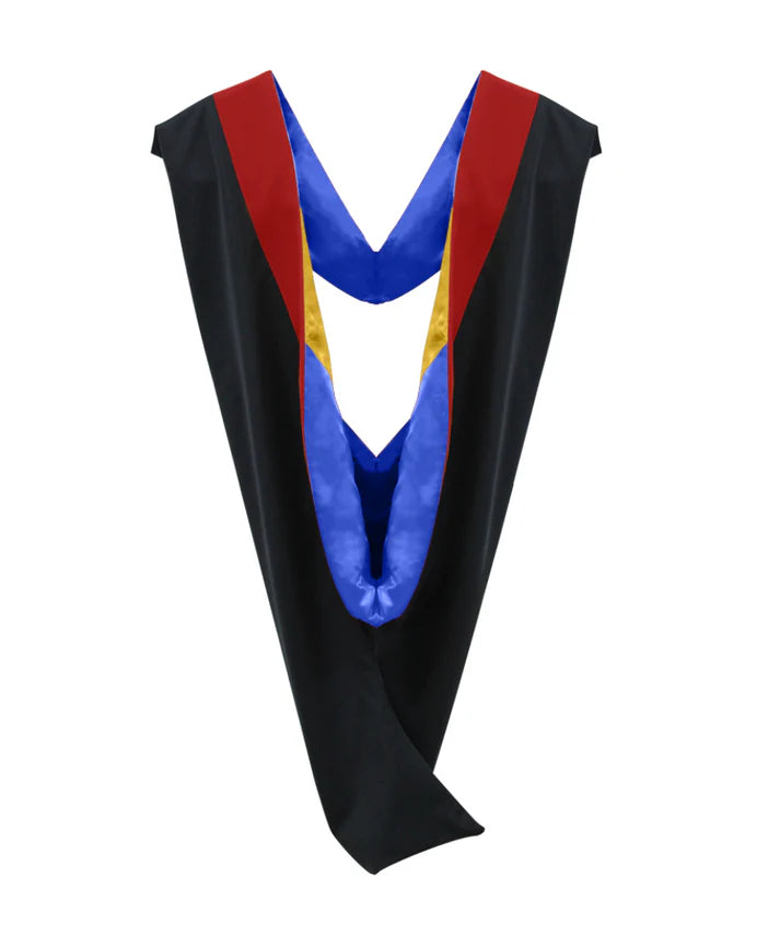 26 Deluxe Bachelors/Masters Graduation Hood – Velvet & Satin Finish