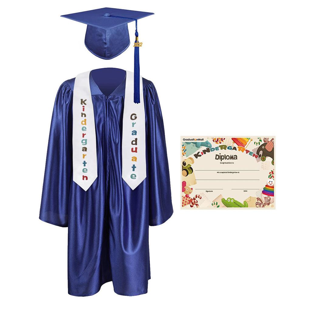 2025 Children's Graduation Uniform Set with Shawl & Award - Graduation Seller