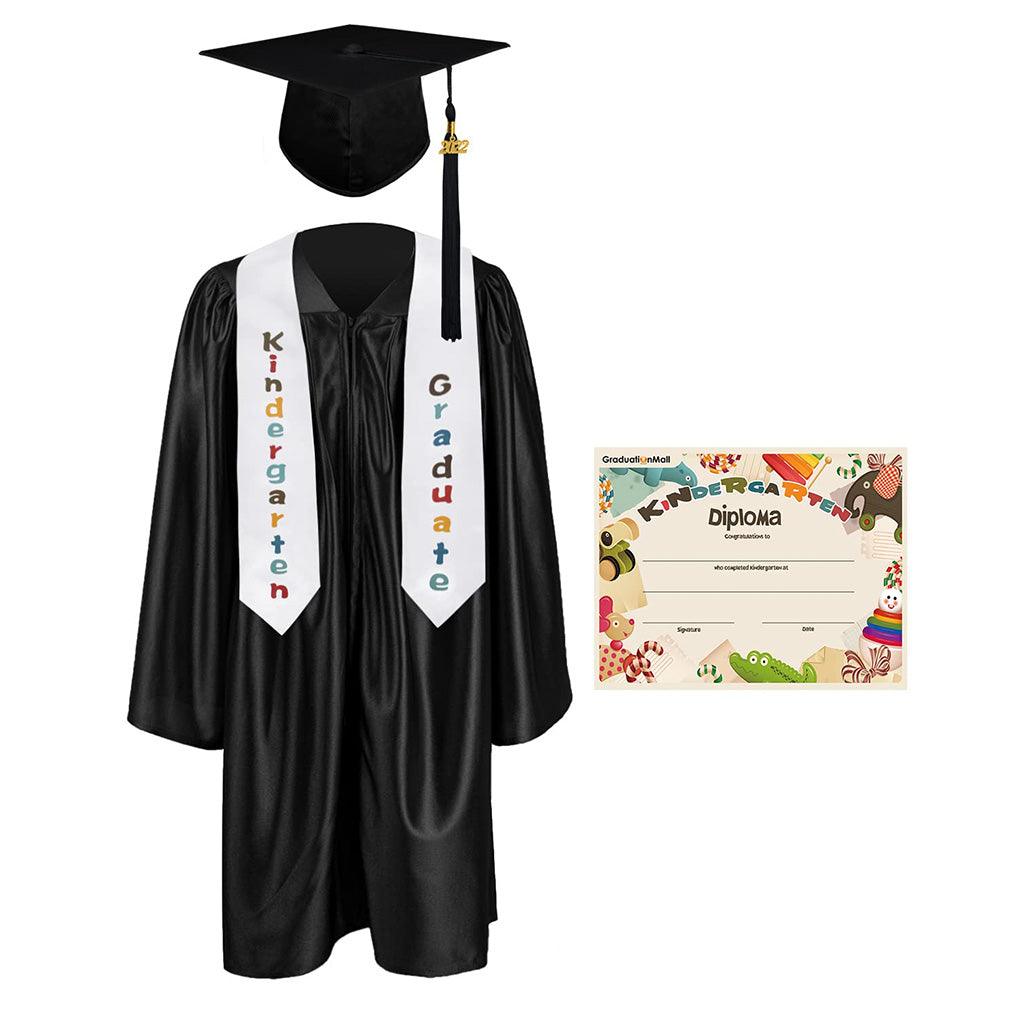 2025 Children's Graduation Uniform Set with Shawl & Award - Graduation Seller