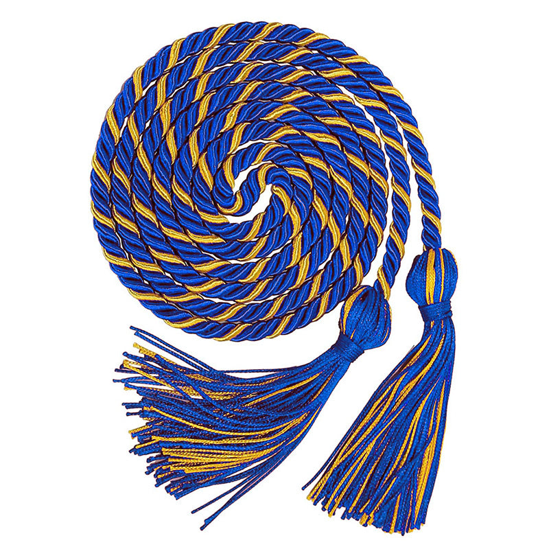 15 Two-Tone Honor Cords for Graduation Recognition