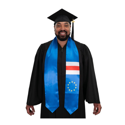 Cape Verde Graduation Stole -  Cape Verde Flag Sash