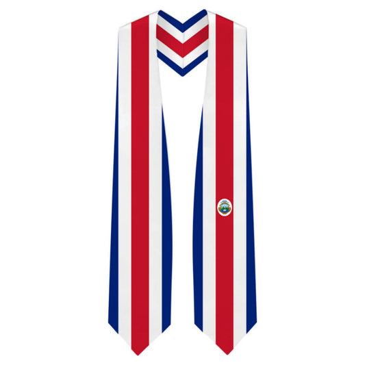 Costa Rica Graduation Stole - Costa Rican Flag Sash