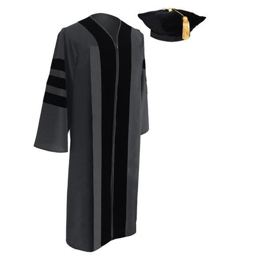 Classic Doctoral Tam & Gown - Academic Regalia - Graduation Seller