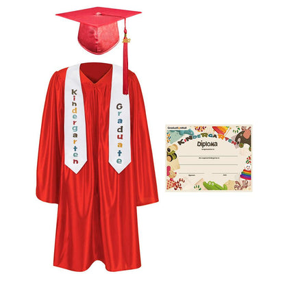 2025 Children's Graduation Uniform Set with Shawl & Award - Graduation Seller