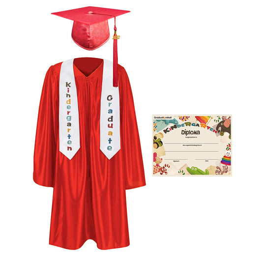 2025 Children's Graduation Uniform Set with Shawl & Award