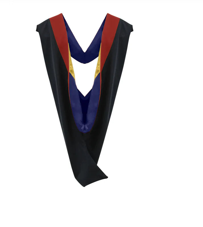 26 Deluxe Bachelors/Masters Graduation Hood – Velvet & Satin Finish