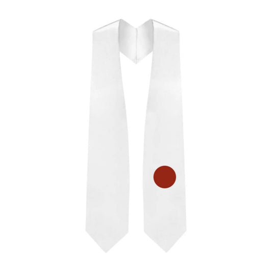 Japan Graduation Stole - Japanese Flag Sash