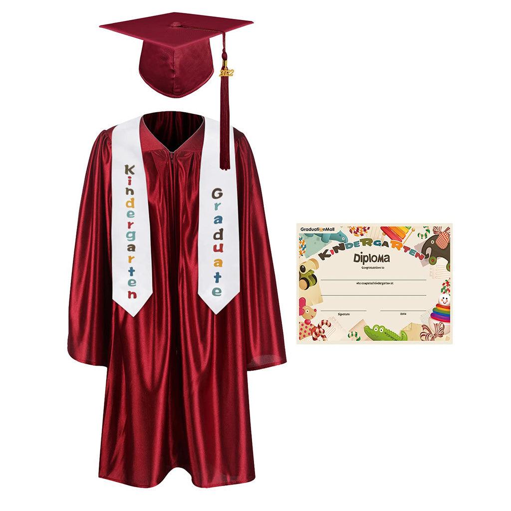 2025 Children's Graduation Uniform Set with Shawl & Award - Graduation Seller