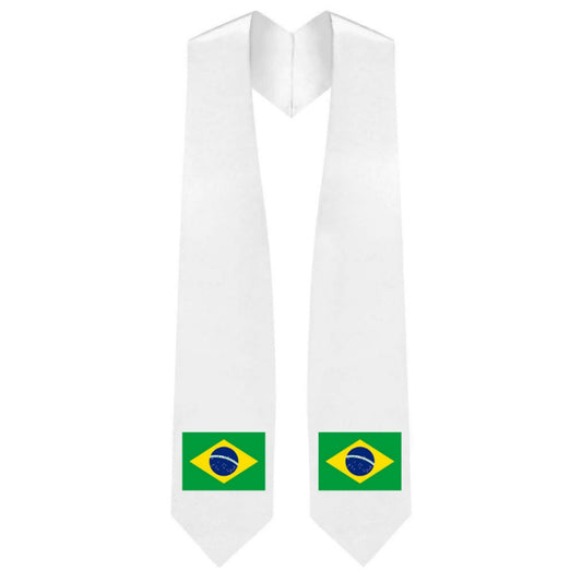 Brazil Embroidered Patch Stole - Brazilian Flag Patch Sash