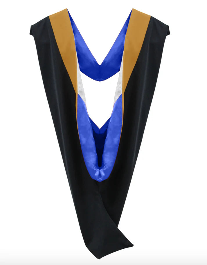 26 Deluxe Bachelors/Masters Graduation Hood – Velvet & Satin Finish