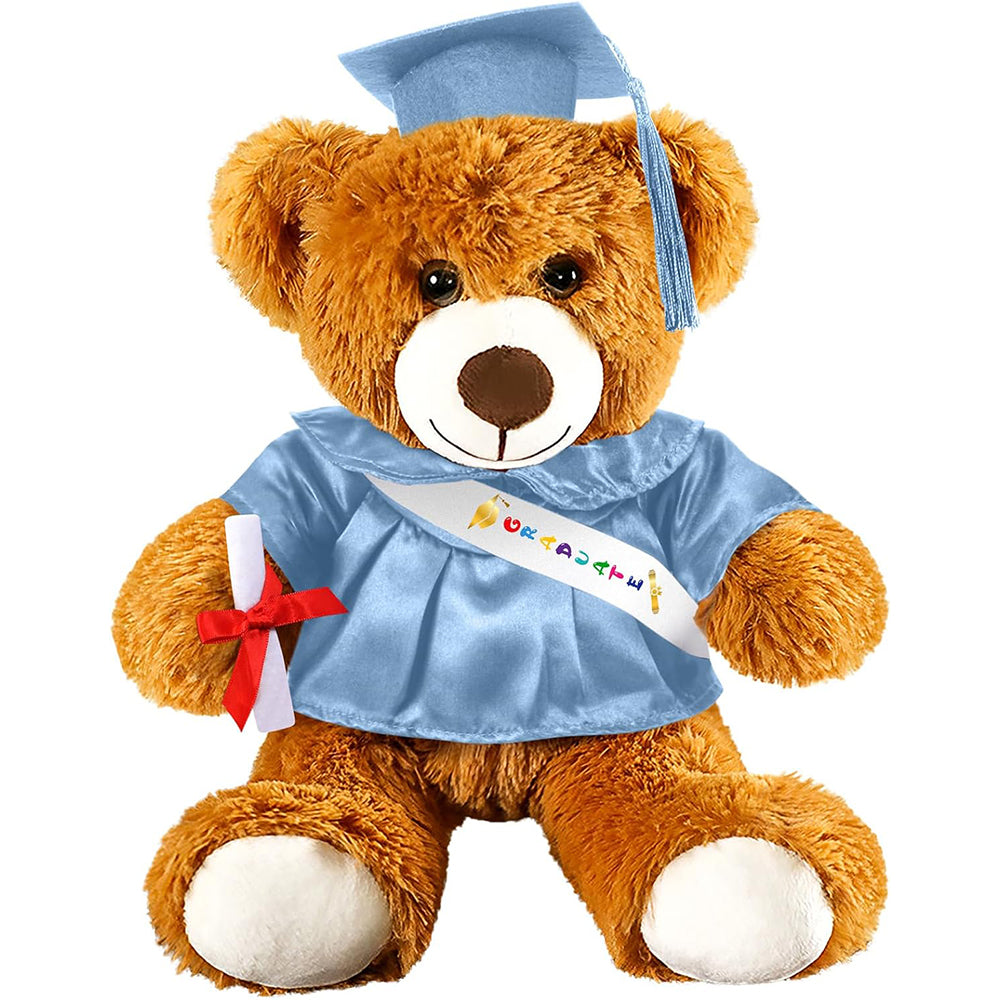 Graduation Bear - Plush bear with cap, tassel and shawl for your graduation celebration!