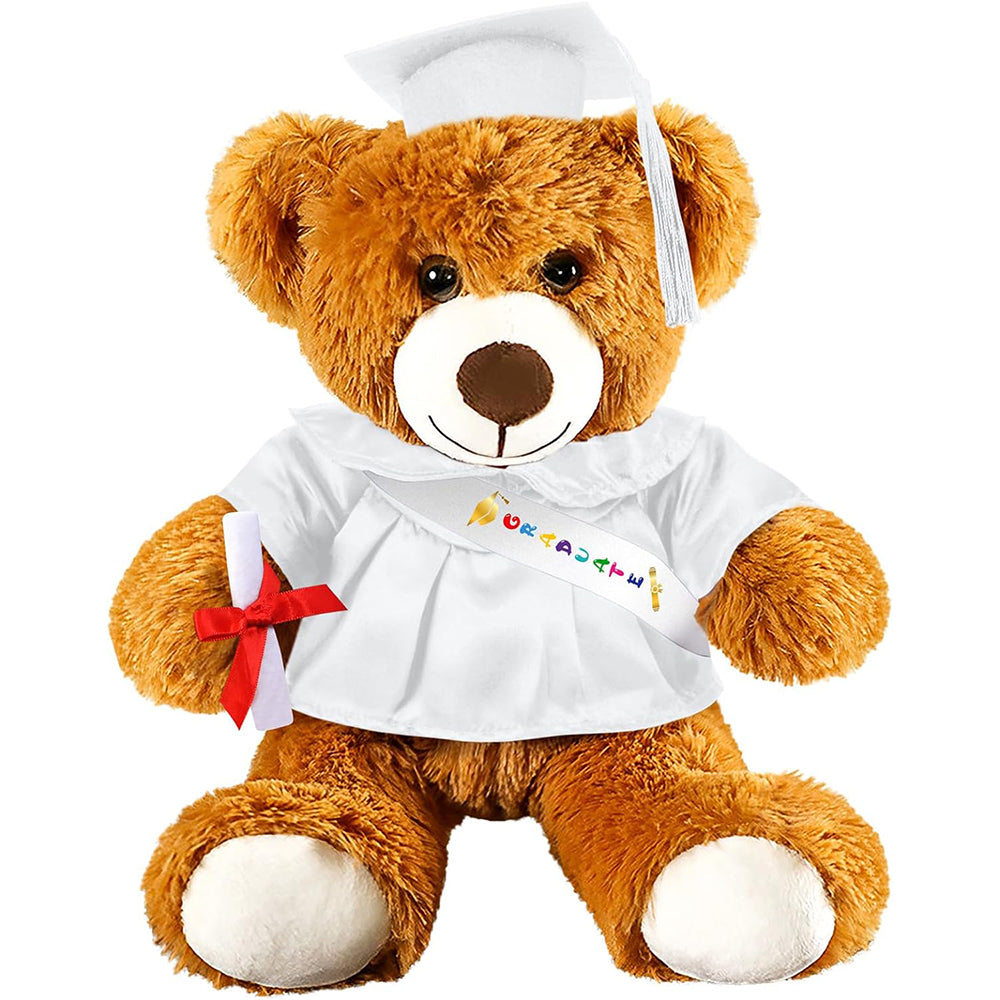 Graduation Bear - Plush bear with cap, tassel and shawl for your graduation celebration!