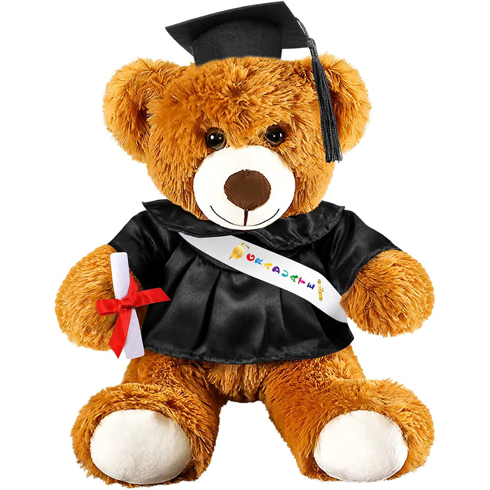 Graduation Bear - Plush bear with cap, tassel and shawl for your graduation celebration!