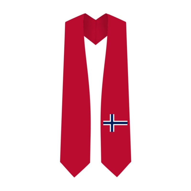 Norway Graduation Stole - Norwegian Flag Sash