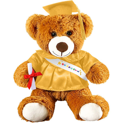 Graduation Bear - Plush bear with cap, tassel and shawl for your graduation celebration!