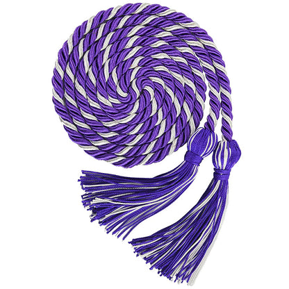 15 Two-Tone Honor Cords for Graduation Recognition