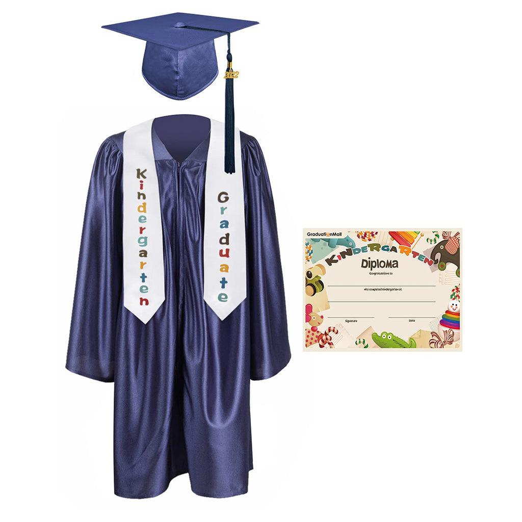 2025 Children's Graduation Uniform Set with Shawl & Award - Graduation Seller