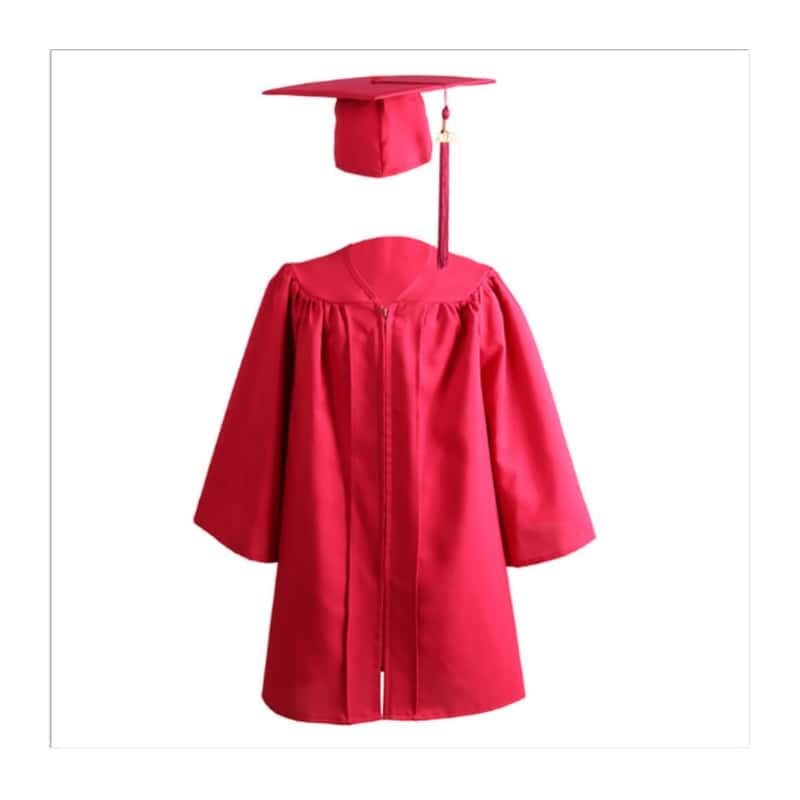 12 Matte Kindergarten/Preschool Cap & Gown