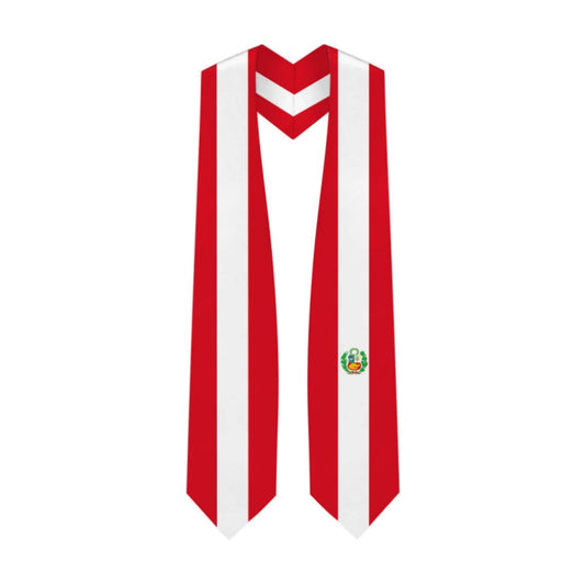 Peru Graduation Stole - Peruvian Flag Sash