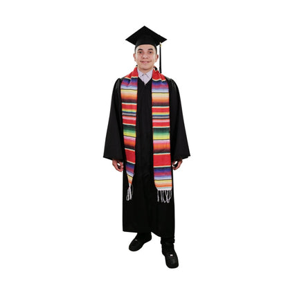 Red Mexican Serape Graduation Stole/Sash