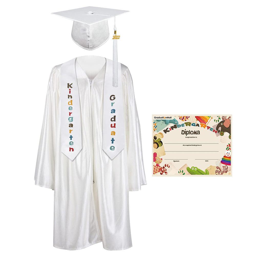 2025 Children's Graduation Uniform Set with Shawl & Award - Graduation Seller