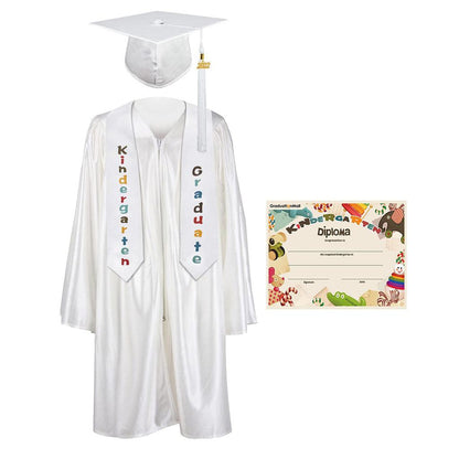 2025 Children's Graduation Uniform Set with Shawl & Award - Graduation Seller