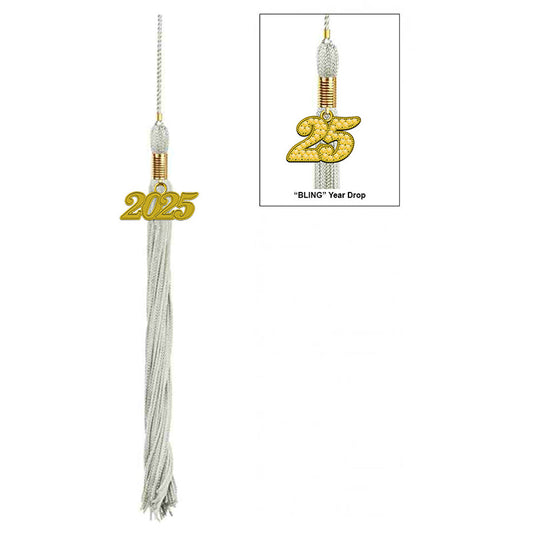 17-Color Graduation Tassel Collection with Year Charm - High Quality