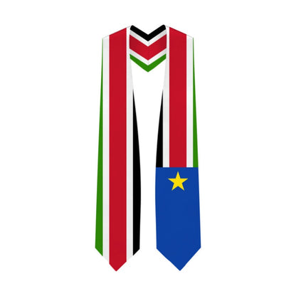 South Sudan Graduation Stole - South Sudan Flag Sash