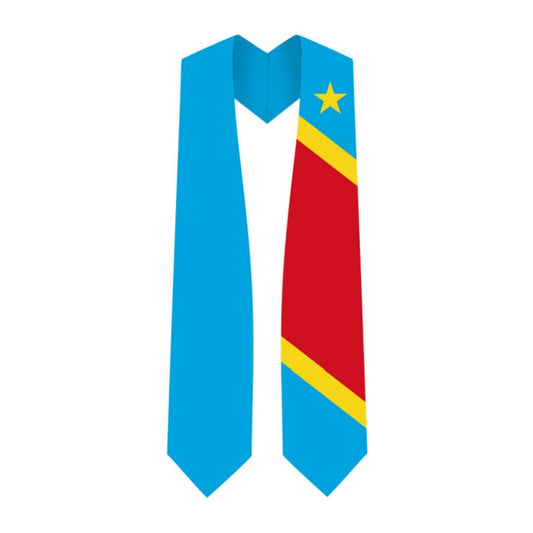 The Democratic Republic of Congo Graduation Flag Stole Sash