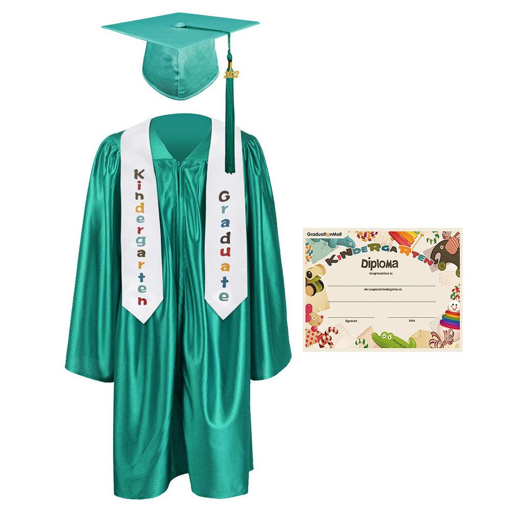 2025 Children's Graduation Uniform Set with Shawl & Award - Graduation Seller