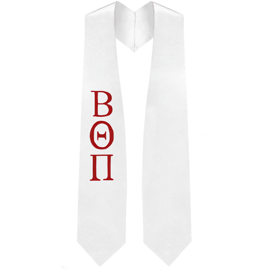 Beta Theta Pi Greek Lettered Stole