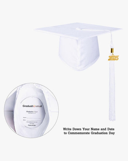 High School Matte Adult Graduation Cap with Tassel - 12 Colors Available - Graduation Seller