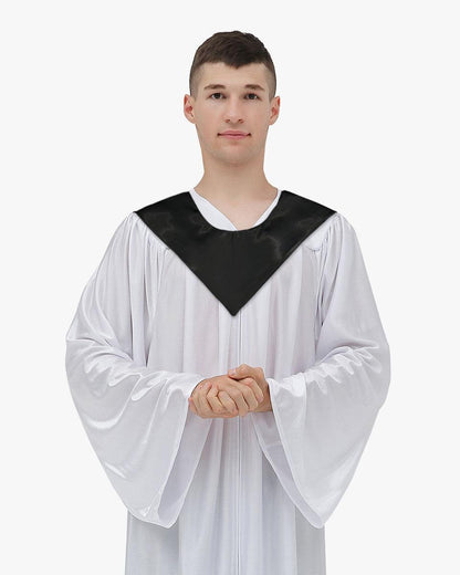 Traditional One Color V Stoles - 10 Colors Available - Graduation Seller