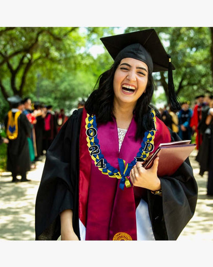 Graduation Leis with 2024 Embroidery Ribbon Lei Braided Necklace - Graduation Seller