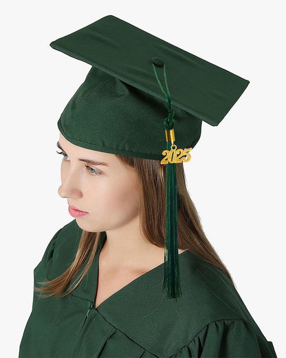 High School Premium Matte Graduation Cap, Gown, Tassel & Imprinted Diploma Cover Package - Graduation Seller