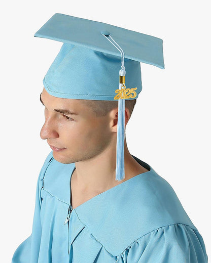 High School Premium Matte Graduation Cap, Gown, Tassel & Imprinted Diploma Cover Package - Graduation Seller
