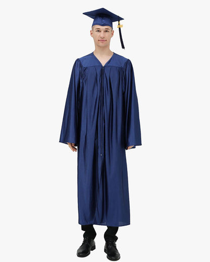 High School Economy Shiny Graduation Cap,Gown & Tassel Package - 13 Colors Available - Graduation Seller