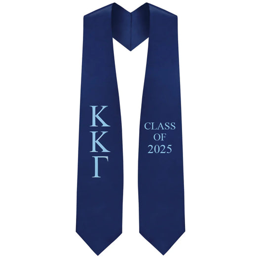 Kappa Kappa Gamma Lettered Stole W/ Year