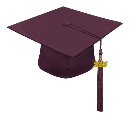 Matte Maroon Kindergarten/Preschool Cap & Tassel