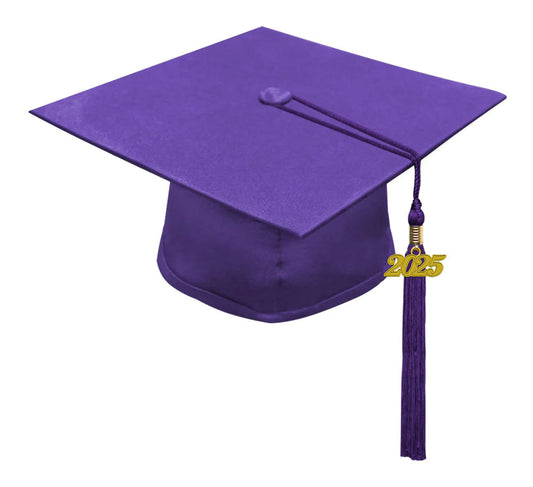 Matte Purple Kindergarten/Preschool Cap & Tassel