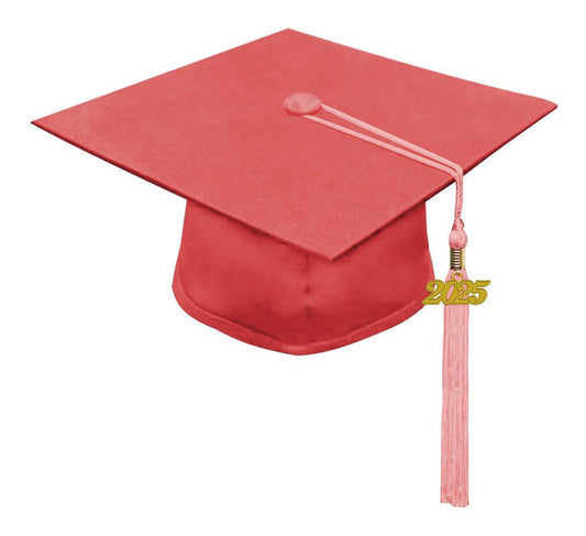 Matte Pink Kindergarten/Preschool Cap & Tassel - Graduation Seller