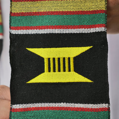 Kente Graduation Kente Stole, Handwoven Kente Sash Cloth