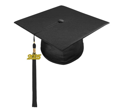 Shiny Black Junior High/Middle School Cap & Gown - Graduation Seller