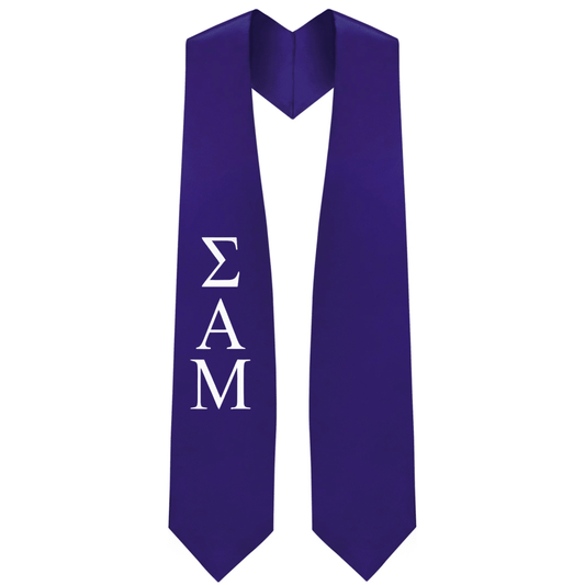 Sigma Alpha Mu Greek Lettered Stole