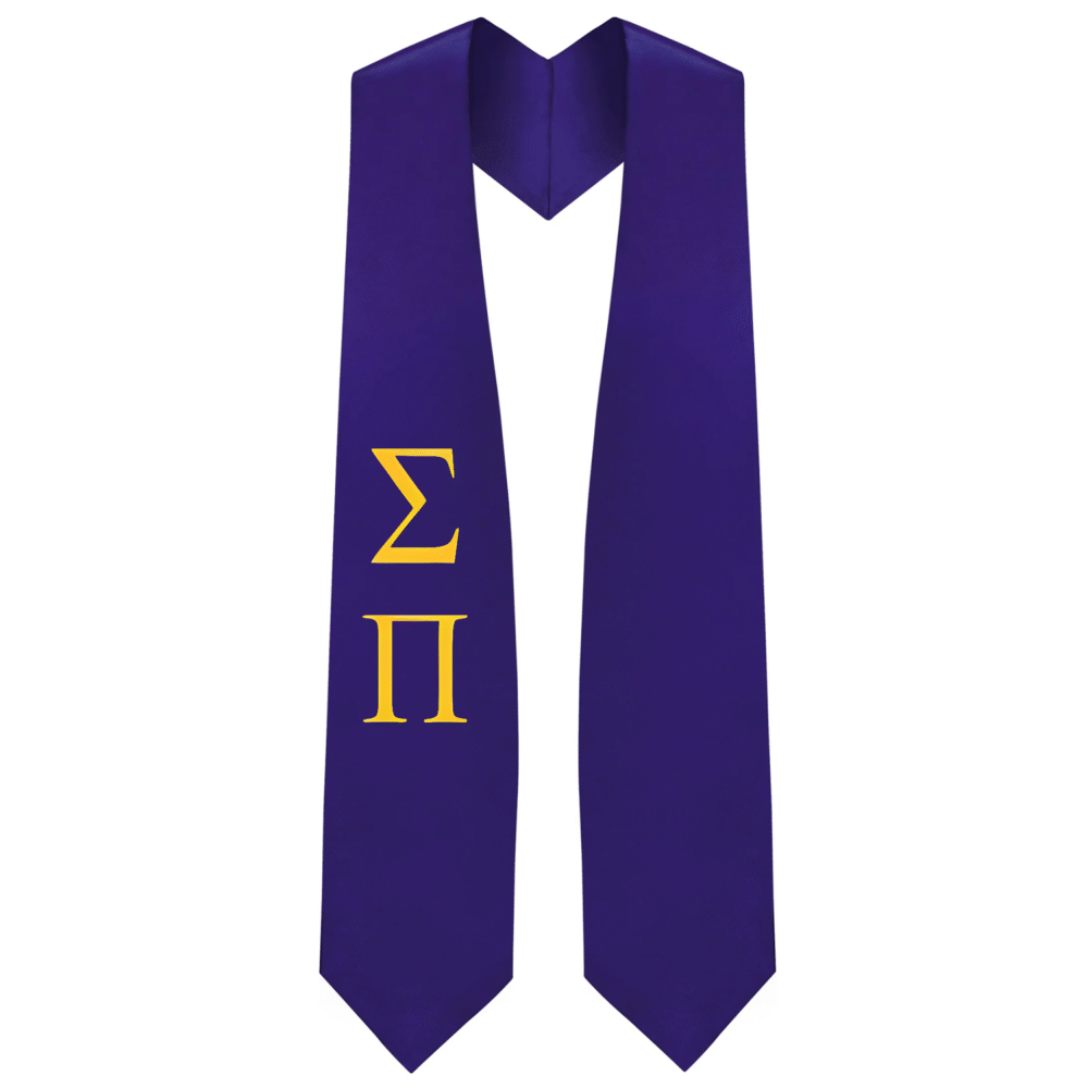 Sigma Pi Greek Lettered Stole