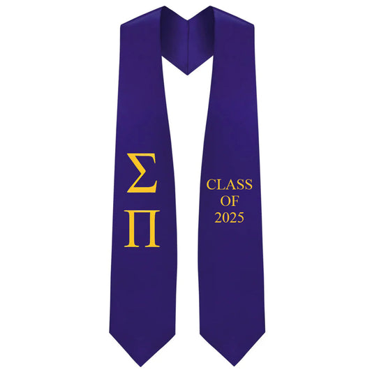 Sigma Pi Lettered Stole W/ Year