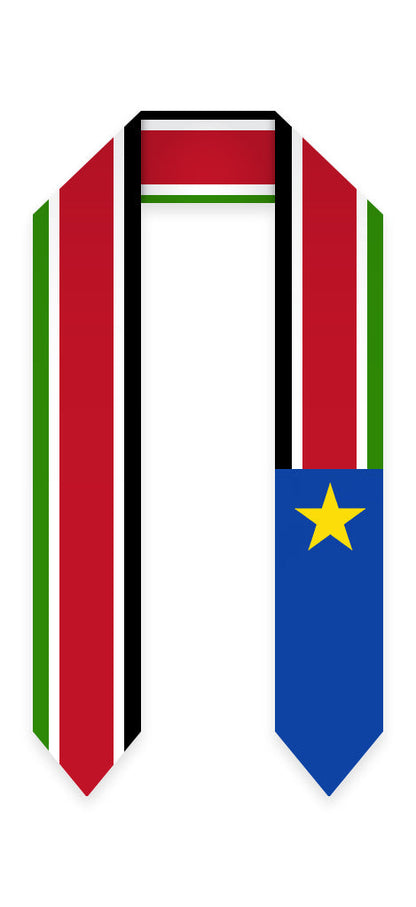 South Sudan Graduation Stole - South Sudan Flag Sash