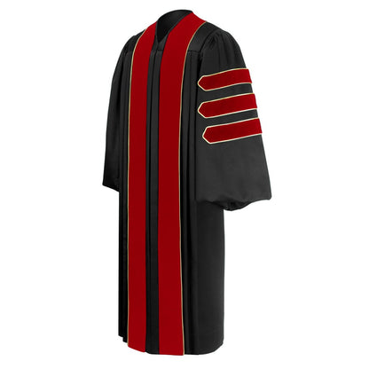 8 Luxury Doctoral Gown with Gold Trim – Elegance for Your Graduation Day