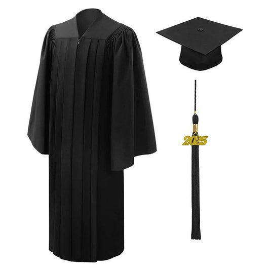 Deluxe Black Elementary Cap & Gown - Graduation Seller