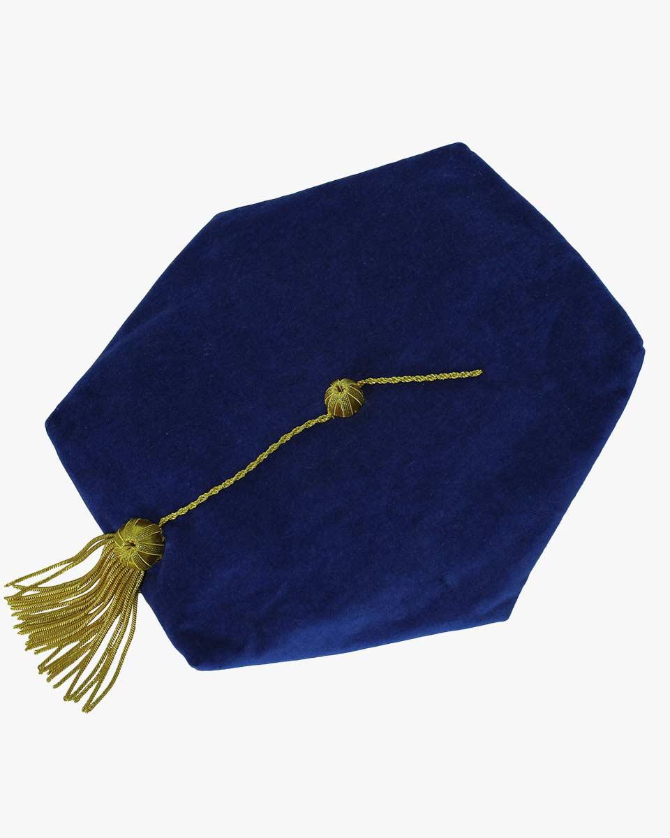 Blue Deluxe Doctorate Tam – 6-8 Sided Available - Graduation Seller